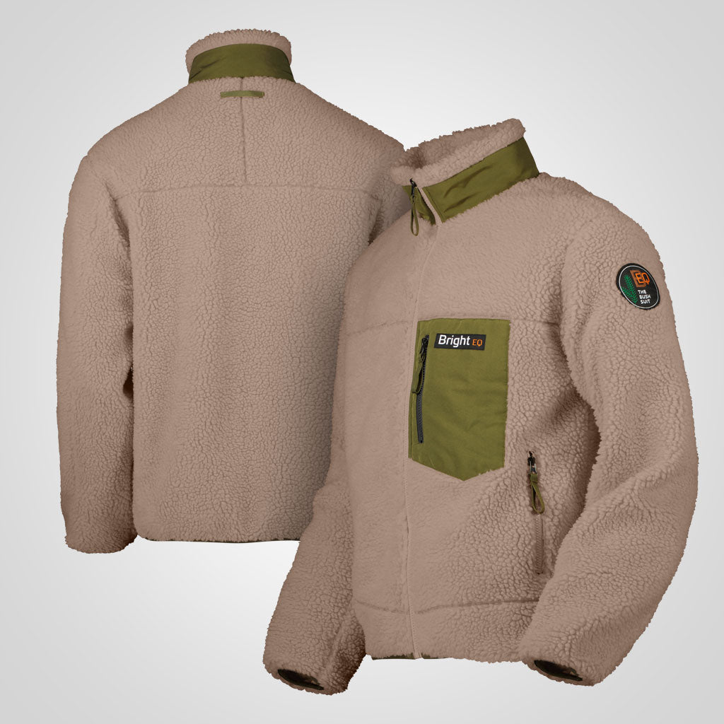 Fodrad Sherpa Fleece Jacket, Herr