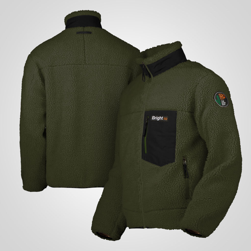 „The Bush Suit“ gefütterte Sherpa-Fleecejacke, Damen