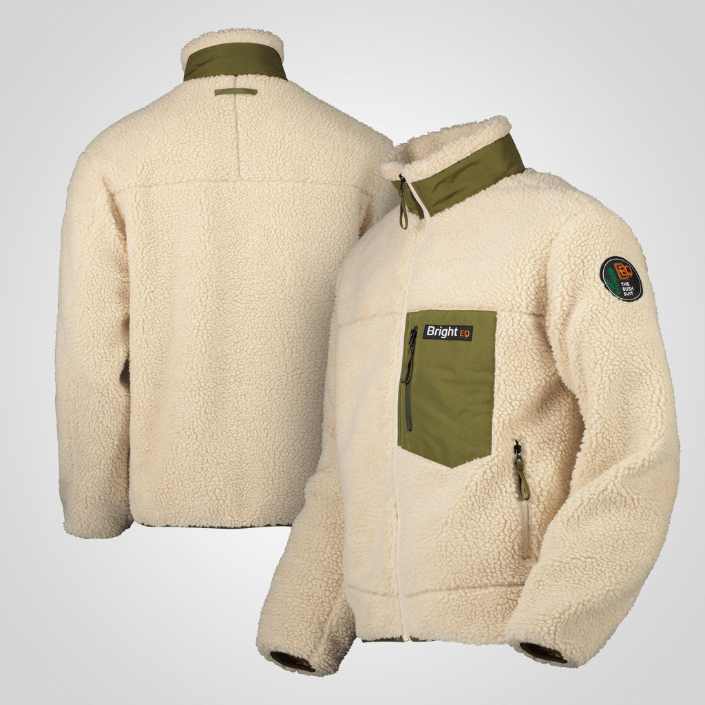 Fodrad Sherpa Fleece Jacket, Herr
