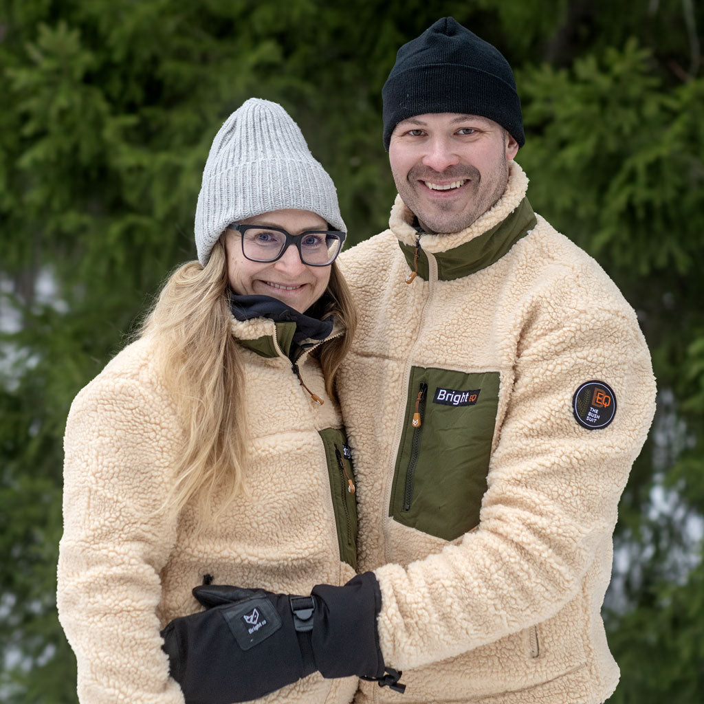 „The Bush Suit“ gefütterte Sherpa-Fleecejacke, Damen