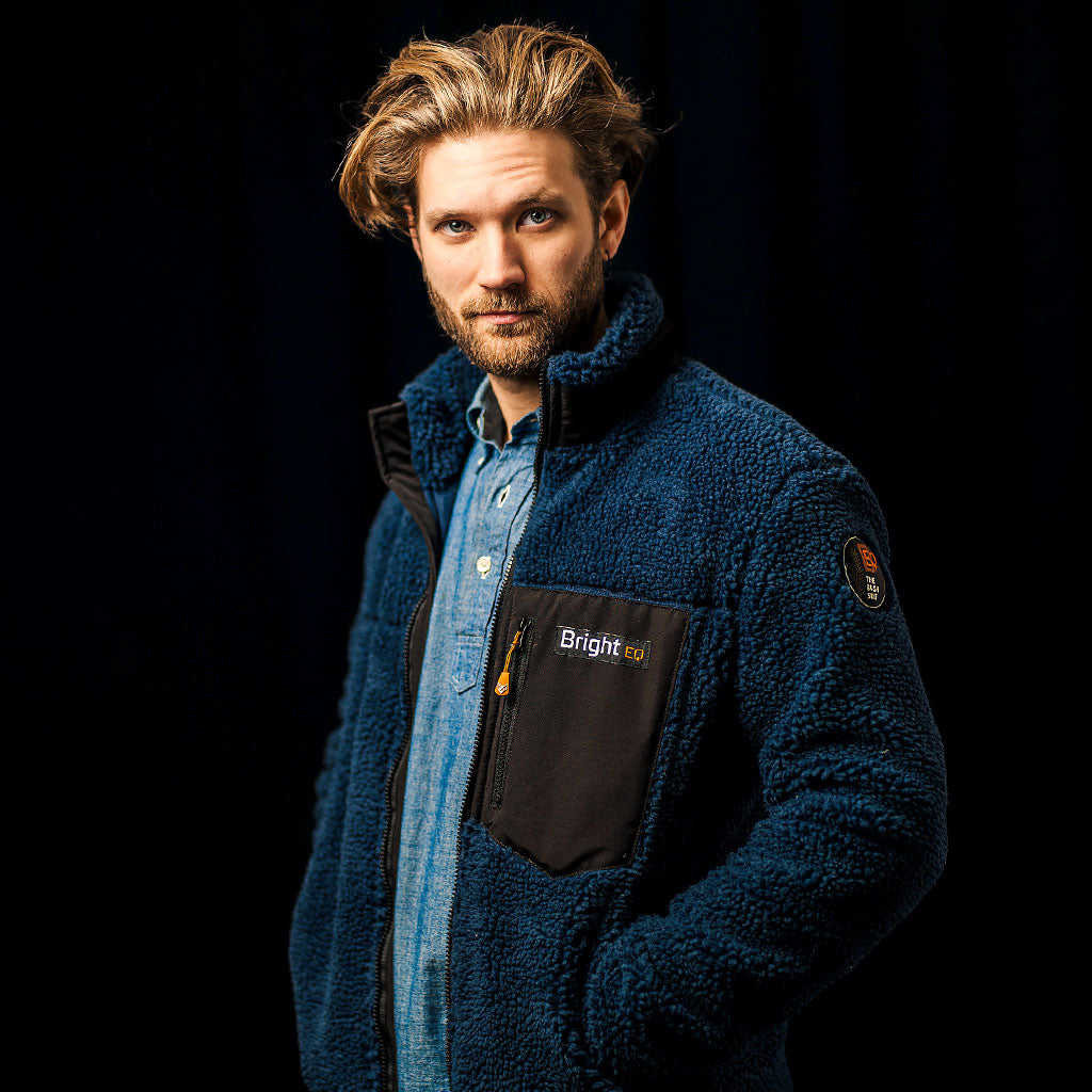 Fodrad Sherpa Fleece Jacket, Herr