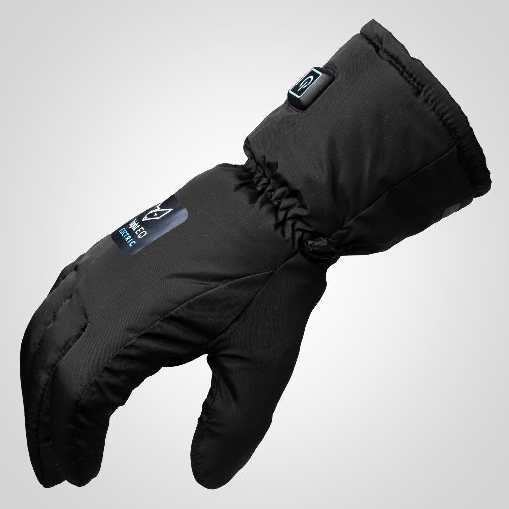 En svart handske från Bright Equipment. Handsken är eluppvärmd.